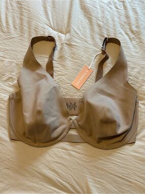 NWT ThirdLove 24/7 Classic Unlined Plunge Bra Nude 40G Lingerie